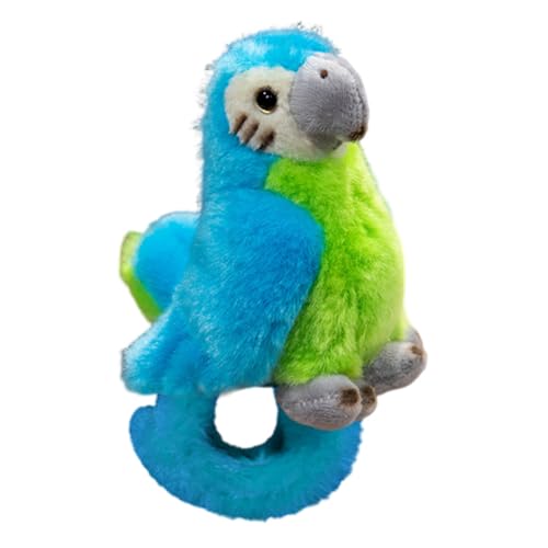 Parrot Slap Bracelet Plush Stuffed Animal Toy Slap Bracelet Kids Clap Bracelet Plush Ring Kids Wrist Leash Large Stuffed Animals Bracelet Slap Bracelets for Kids Party Bag Fillers von URFDCAD