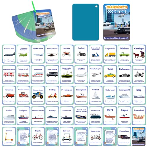 Transport Fahrzeug Baby Lernkarten Buchstabenkarten Kinder Lernkarten Lernspielzeug Fahrzeug Karten Englische Fotokarten Schiffe Auto Vorschul Wörter Lernen Interaktives Spielzeug für Kinder von URFDCAD