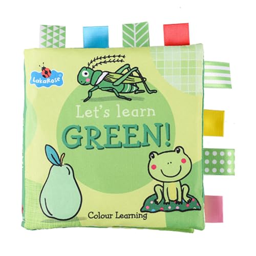 URFDCAD Babybuch stoffbuch fühlbuch knisterbuch Stoffbücher Kinderwagen Spielzeug beißspielzeug Stoffbücher Fühlbuch Knisterbuch Baby mit Raschelpapier Baby Bücher Quiet Book Geschenk für Neugeborene von URFDCAD