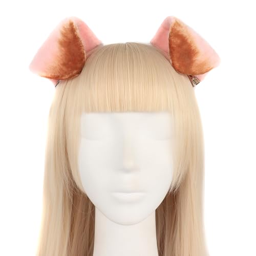 URFDCAD Cat Ears Headband Fox Ears Headband Hairpin Plush Cat Ears Wolf Ears Anime Halloween Costume Hairpin Hair Accessories Halloween Carnival Cosplay Party Cosplay Girls Women Children von URFDCAD