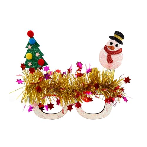 URFDCAD Christmas Glasses Christmas Glitter Party Glasses Funny Party Glasses for Christmas Party Christmas Decor Christmas Gifts Decor Christmas Costume Photo Accessories for Children Adults von URFDCAD