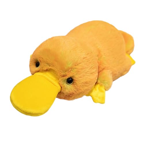 URFDCAD Ente Plüschtier Kuscheltier Plüschkissen Ente Plüsch Umarmungskissen Süße Ente Stofftier Plüschtier Dekokissen Weiches Ente Plushie Puppen Cartoon Ente Plüsch Schlafkissen Geschenk für Kinder von URFDCAD