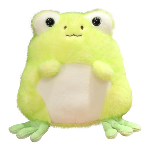 URFDCAD Frosch Plüschtier Frosch Kuscheltier Grüner Frosch Plüschkissen Frosch Stofftier Kawaii Frosch Plüschtier Weich Langbeiniger Frosch Puppen Deko Kissen Geschenk für Kinder von URFDCAD