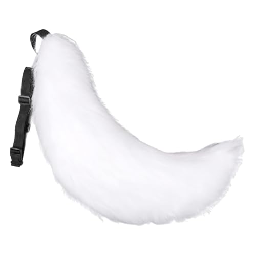 URFDCAD Fuchsschwanz cosplay Plüsch Kunstpelz Tail Cosplay Groß Lang Tier Fuchs Katze Hund Wolf Schwanz Halloween Anime Großer Schwanz für Halloween Party Kostüm Cosplay verkleiden Tier Tails von URFDCAD