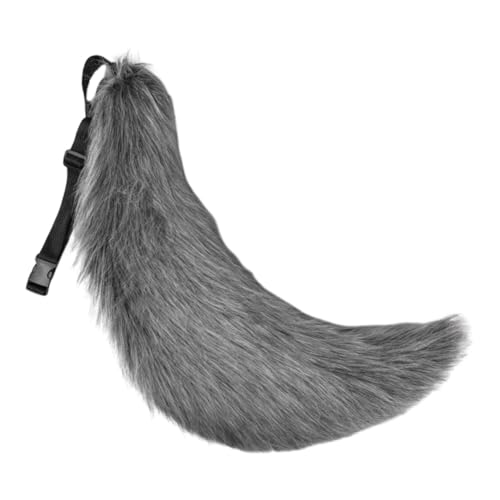 URFDCAD Fuchsschwanz cosplay Plüsch Kunstpelz Tail Cosplay Groß Lang Tier Fuchs Katze Hund Wolf Schwanz Halloween Anime Großer Schwanz für Halloween Party Kostüm Cosplay verkleiden Tier Tails von URFDCAD