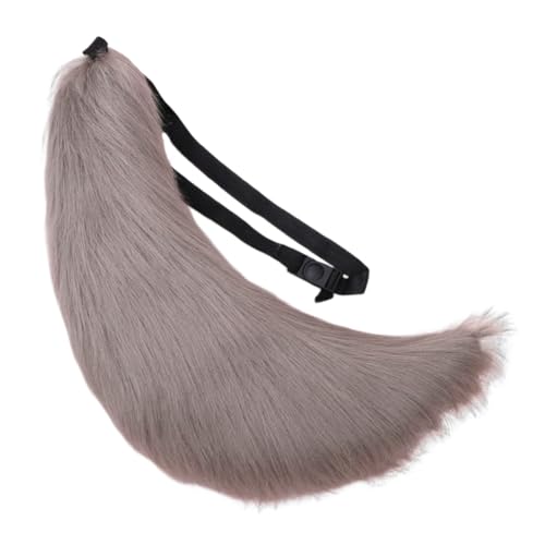 URFDCAD Fuchsschwanz cosplay Plüsch Kunstpelz Tail Cosplay Groß Lang Tier Fuchs Katze Hund Wolf Schwanz Halloween Anime Großer Schwanz für Halloween Party Kostüm Cosplay verkleiden Tier Tails von URFDCAD