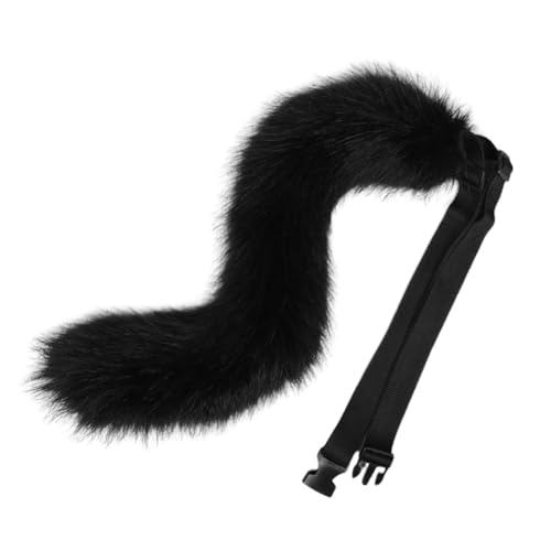 URFDCAD Fuchsschwanz cosplay Plüsch Kunstpelz Tail Flauschiger Plüsch Langer Tier Fuchs Katze Hund Wolf Schwanz Halloween Anime Großer Schwanz für Halloween Party Kostüm Cosplay verkleiden Tier Tails von URFDCAD