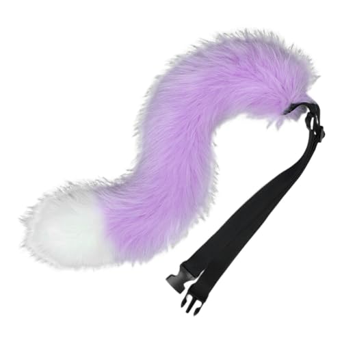 URFDCAD Fuchsschwanz cosplay Plüsch Kunstpelz Tail Flauschiger Plüsch Langer Tier Fuchs Katze Hund Wolf Schwanz Halloween Anime Großer Schwanz für Halloween Party Kostüm Cosplay verkleiden Tier Tails von URFDCAD