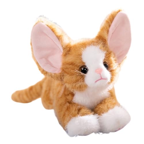 URFDCAD Katze Plüschtier, Niedliche Katze Kuscheltier Plushie Puppen Süße Katze Plüschtier Schlafkissen Katze Stofftiere Plushies Weiche Gefüllte Spielzeug Plüsch Wurfkissen Plüsch Kissen für Kinder von URFDCAD