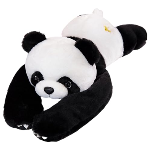 URFDCAD Panda Plüschkissen Panda Plüschtier Kuscheltier süßer Panda Stofftier Panda Plüschtier Bär Stofftier Plüschpanda Puppe Baby Plüschfigur Dekokissen Plüschtier Geschenk für Jungen Mädchen von URFDCAD