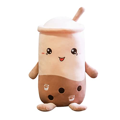 Bubble Tea Kuscheltier, Bubble Tea PlüSchtier Sofa Stuhl Kissen Bubble Tea PlüSch Soft Doll Tea Cup Kissen Kopfkissen Kinderspielzeug Kinder MäDchen Weihnachten Geburtstagsgeschenk (Kaffee50cm) von URFEDA