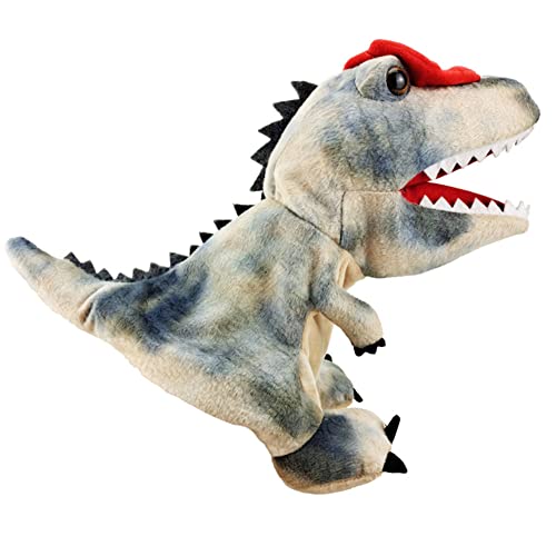 Handpuppe Spielzeug, Dinosaurier Handpuppen Dino Spielzeug Plüschtier weiche Stofftierpuppe, Spielzeugpuppen Geschichtenspiel Fantasievolle Rollenspiel Vorschulunterricht Geschenk für Kinder, M von URFEDA