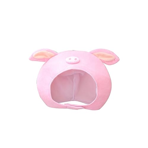 Lustige Tiermütze Warm Damen Niedlich lustig Plüsch Hut Halloween Schwein Plüsch Tier Ohr Hut Mütze Tier Cosplay Geburtstag Party,Weihnachten Geburtstag Geschenk für Festival Mädchen Erwachsene von URFEDA