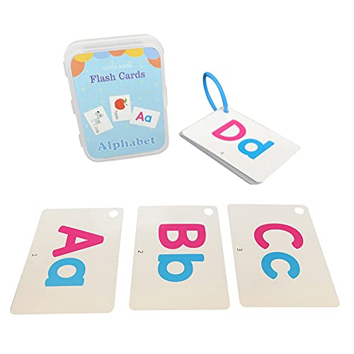 Multi Flash Karten Set, Frühes Lernen Englisch Kognitive Lernkarten Baby Karten für Kleinkinder 2-4 Jahre, Ideal für Objekterkennung Alphabet Lesen und Rechtschreibung Brief von URFEDA