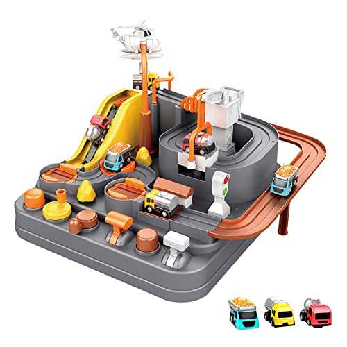 Track Cars Spielzeug Kinder, Adventure Track Auto Spielzeug, City Rescue Car Adventure Spielzeug für Puzzle-Autobahnen Vorschule Lernspielzeug, für Kinder Jungen Mädchen ab 3 4 5 6 7 8 Jahre (Type N) von URFEDA