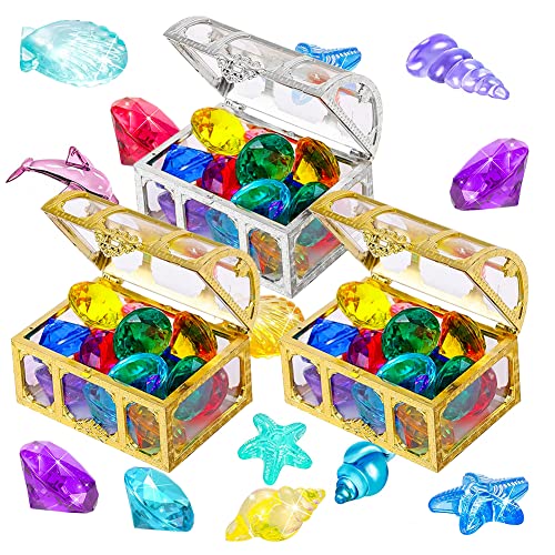 URFEDA 24pcs Tauch-Edelsteine Spielzeug Unterwasser-Tauchspielzeug Schwimmbad-Spielzeug Tauch-Edelsteine Kinder-Schwimmbad-Spielzeug Edelstein-Tauch-Schwimmbad-Spielzeug für Kinder Jungen und Mädchen von URFEDA