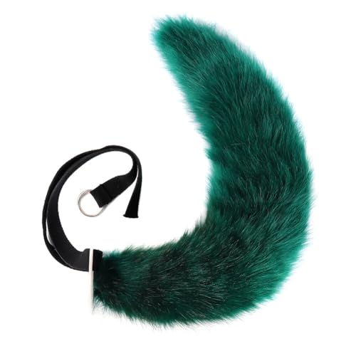 URFEDA Fox Wolf Cosplay Tier Schwanz, Faux Furry Fox Katze Wolf Tail Cosplay Groß Lang Wolf Tier Fuchs Katze Hund Wolf Schwanz für Halloween Party Kostüm Cosplay verkleiden Tier Schwanz von URFEDA