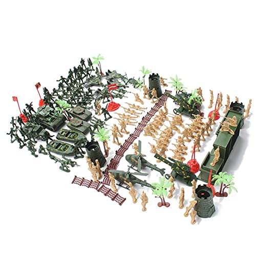 URFEDA Militärfiguren Set, 188 Stück Militär Modell Soldat Spielzeug Armee Figuren Set, Armee Soldaten Figuren Militär Modell Modell Figuren Militärspielset Soldaten Armee Spielzeug für Kinder Jungen von URFEDA