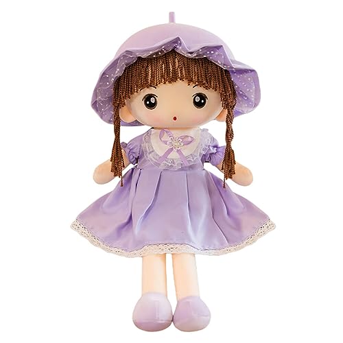 URFEDA Prinzessin Puppe Niedliche Kuschelpuppe Baby Mädchen Puppe Weiche Stoffpuppe Plüschpuppe Mädchen Plüsch Spielzeug Püppchen Ragdoll Prinzessin Schlafpartner Puppe Kuschelpuppe für Mädchen von URFEDA