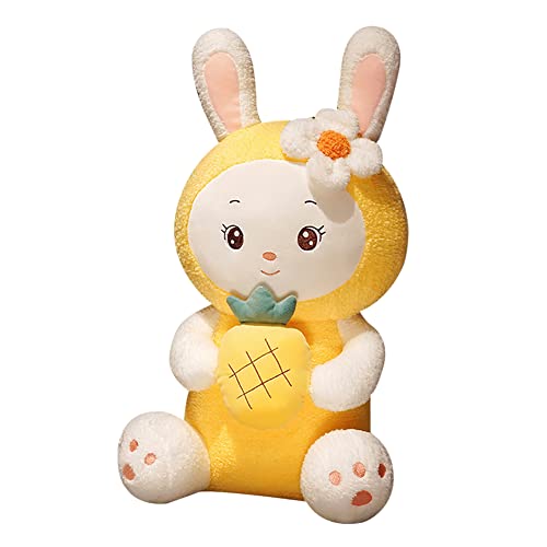 URFEDA Süße Hase Kuscheltier Plüschtier Obst Hase Plüsch Spielzeug Weiches Stofftier Puppe Dekokissen Heim Schlafzimmer Dekoration Niedlich Kopfkissen Sofakissen für Erwachsene Kinder Gelb 30CM URFEDA Süße Hase Kuscheltier Plüschtier Obst Hase Plüsch Spielzeug Weiches Stofftier Puppe Dekokissen Heim Schlafzimmer Dekoration Niedlich Kopfkissen Sofakissen für Erwachsene Kinder Gelb 30CM von URFEDA