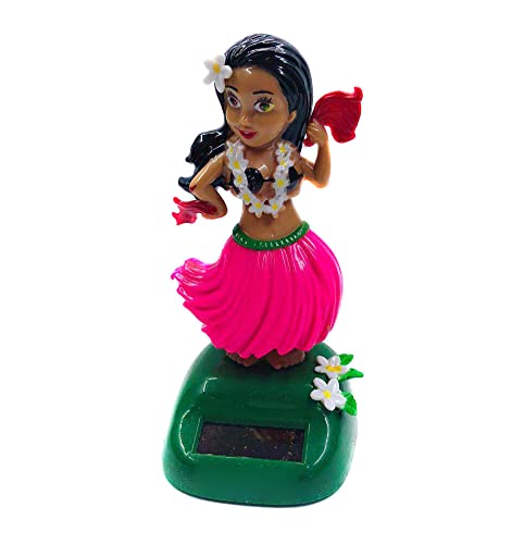 URFEDA Tanzende Solarfigur Hula Girl, Solar Wackel Figur Hawaii Solarbetrieben Tanzende Wackelfigur Solarbetriebene Tanzende Figuren Spielzeug Auto Armaturenbrett Hula Tänzerin Dekoration Ornament von URFEDA