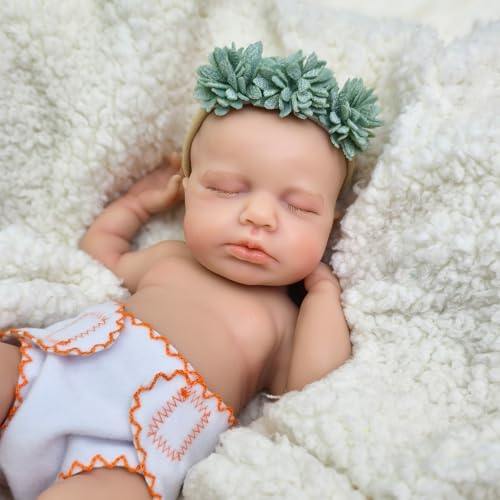 URMLHNRZ Realistische Reborn-Babypuppen aus Platin-Silikon – 30 cm großes Junge, kleines anatomisch korrektes Neugeborenes – der perfekte Begleiter für Kinder, Eltern und Großmütter URMLHNRZ Realistische Reborn-Babypuppen aus Platin-Silikon – 30 cm großes Junge, kleines anatomisch korrektes Neugeborenes – der perfekte Begleiter für Kinder, Eltern und Großmütter von URMLHNRZ