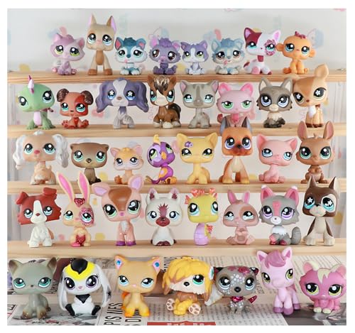 LPS Toys Random 5 Stück Pets und 10 Stück Zubehör, Little Animal Toy Cute Collie Short Hair Cat Great Dane Cocker Spaniel Dog and more for Kids Girls Collectible Imagination lps Toys von URYZLTXMV