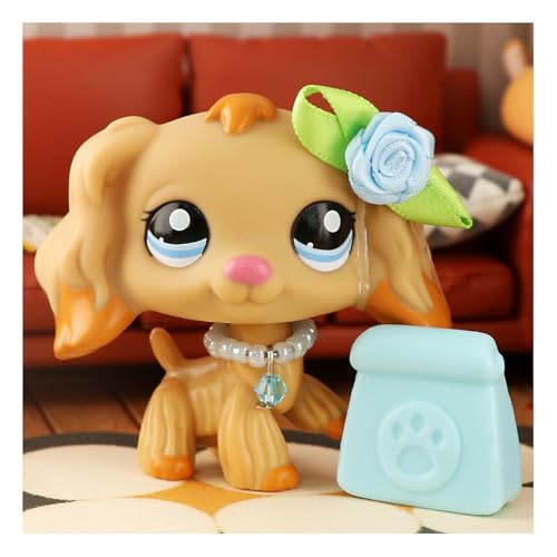 Seltene alte lps Pets Action-Figur für Haustiere, Sammlerstück, kleine Haustiere, kleine Haustiere, Cocker Spaniel, Dackel, Collie, Great Dane Dog Kurzhaar-Katze, Geschenk für Kinder (Brown Cocker von URYZLTXMV