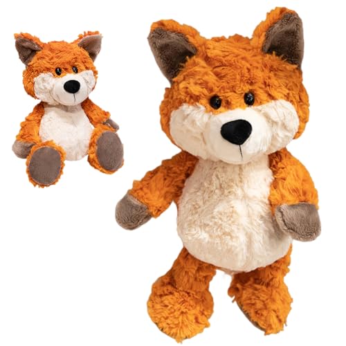 URacon Kuscheltier Fuchs Plüsch Fuchs Plüschtier Fuchs Plüschkissen Fuchs Puppen, Flauschiger Stofftier zum Spielen für Jungen Und Mädchen Geschenk & Kuscheln, Desktop Dekor Gelber Fuchs 35cm von URacon