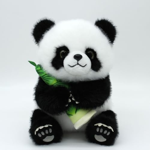 URacon Puppe Panda Plüsch Plüschtier Panda Flauschiges Plüschkissen Panda Stofftier Puppen Baby Schlafen Beschwichtigen Sie Puppe für Jungen Und Mädchen Geburtstagsgeschenk Desktop Dekor 21cm von URacon