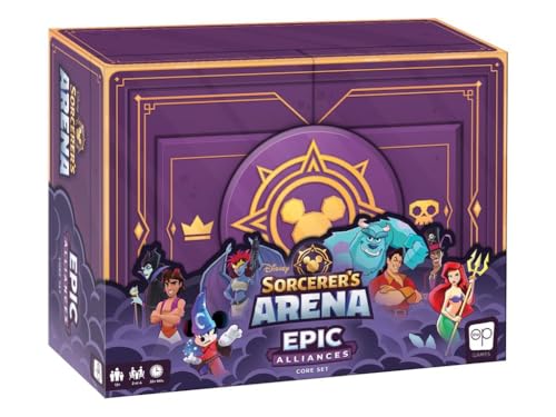 The OP USAopoly - Disney Sorcerers Arena: Epic Alliances Core Set - Strategie-Brettspiel mit Disney- und Pixar-Figuren - Ab 13 Jahren - Für 2 bis 4 Spieler - Englisch von USAopoly