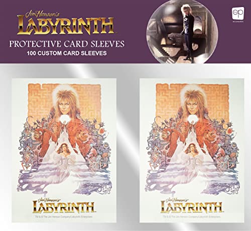 Labyrinth Premium Card Sleeves | 100 Card Protector Sleeves | 64mm x 89mm Sleeves Fit Standard Size Playing Cards & Collector Cards | Cardsleeve Back Artwork Featuring Artworks from Labyrinth Film von USAopoly