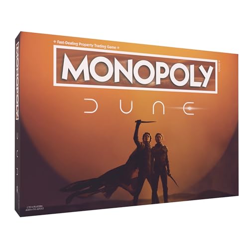 Monopoly: Dune | Play as The Ducal Ring, Crysknife, Gom Jabbar & More | Offiziell lizenziertes Sammelspiel basierend auf dem Film Dune von USAopoly