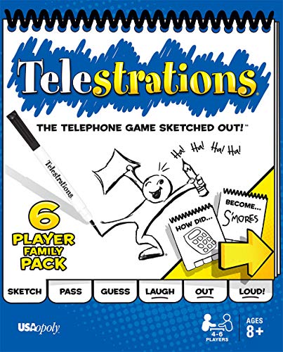 Telestrations 6 Player - Family Pack von USAopoly