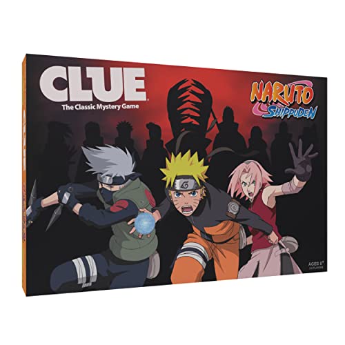 USAOPOLY CLUE: Naruto Löse das Geheimnis in diesem Clue-Spiel zum Sammeln, mit Charakteren und Schauplätzen aus der Anime-TV-Show Naruto, offiziell lizenziertes Naruto-TV-Show-Spiel und Merchandise von USAopoly