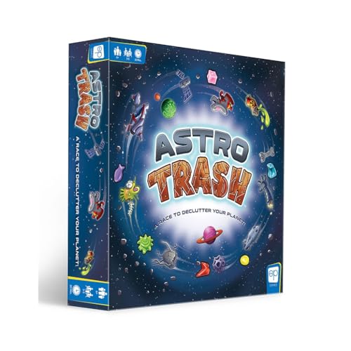 USAOPOLY Astro Trash Family Board Game | Fast Paced Family Dice Board Game | Be The First to Rid Your Planets of Cosmic Trash in This Fast Paced Family Fun Board Game to Win! von USAopoly