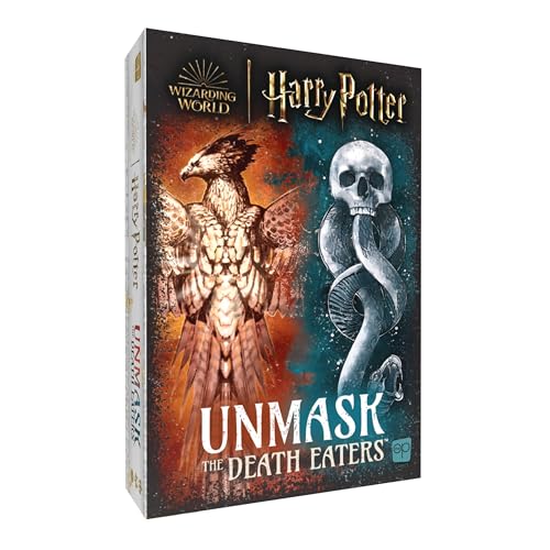 USAopoly Harry Potter: Unmask The Death Eaters Brettspiel | Fesselndes soziales Deduktionspiel im Zauberuniversum von Harry Potter | Verborgene Rollen & Bluffspiel | Ab 11 Jahren, 4-8 Spieler von USAopoly