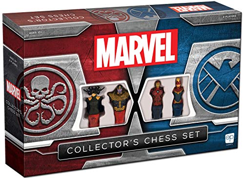 USAopoly - Marvel Sammler Schachset - Brettspiel CH011-000-002000-04 Schwarz von USAopoly