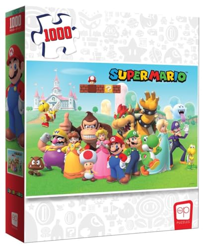 USAopoly TOP-PZ013 Mushroom Kingdom 1000-Piece Super Mario Bros Puzzle, Multicolor von USAopoly