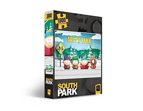 USAopoly TOP-PZ032 South Park Paper Bus Stop 1,000-Piece Southpark Puzzle, Multicolor von USAopoly