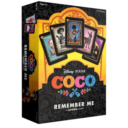 USAopoly The OP Games | Coco Remember Me | Loteria Game | Custom Artwork from Disney Pixar Film | Inspired by Mexican Culture | English & Spanish Words von USAopoly