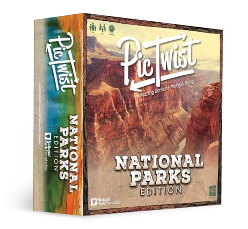 USAopoly The OP Games | PicTwist | National Park Edition | Board Game | Family Puzzle Game | English von USAopoly