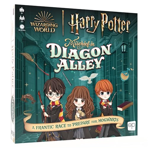 USAopoly The Op Harry Potter House Cup Competition - Worker Placement Brettspiel - Offiziell Lizenziertes Harry Potter Spiel - Ab 11 Jahren - Für 2 bis 4 Spieler - Englisch von USAopoly