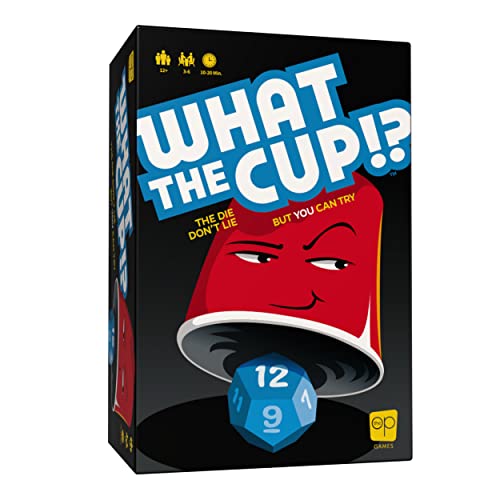 What The Cup!? | Social Bluffing Dice Game | Featuring Handheld Dice Cups & D12 Dice | Spy, Swap, Steal The Winning Cup | 3-6 Players, Ages 12+ von USAopoly