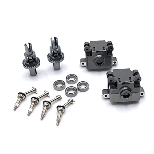 USKI Differentialgetriebe aus Metall und Antriebswelle CVD Set for WLToys 284131 K969 K989 K999 P929 1/28 RC Auto-Upgrade-Teilen.(Color:Grey) von USKI