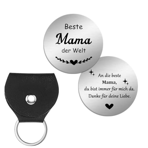 UTEFIF Geburtstagsgeschenk für Mama，Muttertagsgeschenk Token aus Edelstahl, Geschenkideen für Thanksgiving, von UTEFIF