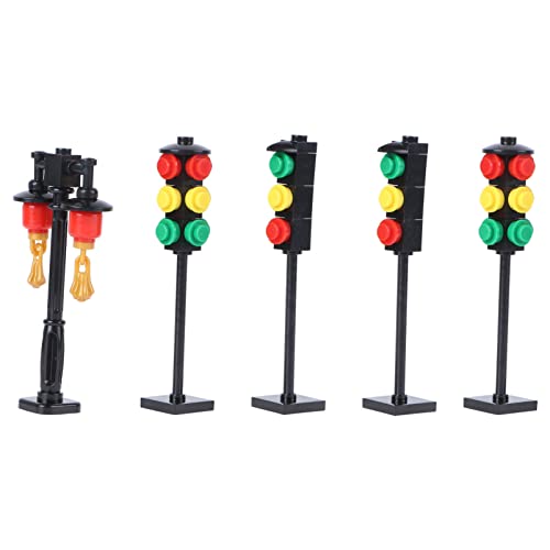 UTHCLO 1 Set Miniatur Verkehrs Licht Spielzeug Spielzeug Mini Straße Lampe Modell Simulation Straße Licht Foto Prop von UTHCLO