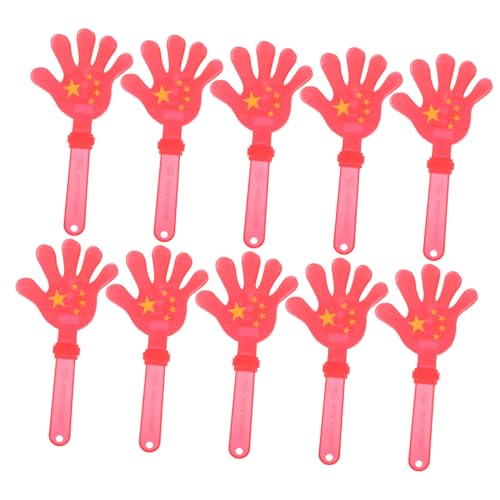 UTHCLO 10 Stück Teiliges Handklatscher mit Roter Fünf Sterne Flagge Leichtes Langlebiges Partyzubehör und Anfeuerungsrequisiten für Geburtstage Sportevents Feiern und Karneval UTHCLO 10 Stück Teiliges Handklatscher mit Roter Fünf Sterne Flagge Leichtes Langlebiges Partyzubehör und Anfeuerungsrequisiten für Geburtstage Sportevents Feiern und Karneval von UTHCLO