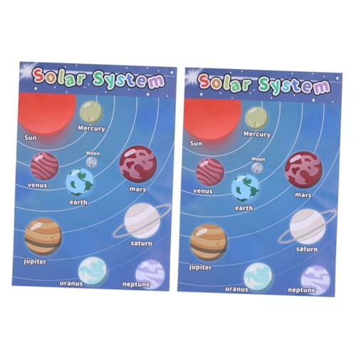 UTHCLO 2 Stück Teiliges Pädagogisches Sonnensystem Poster Farbenfrohes Lernposter für Kinderzimmer Edukatives Wandbild mit Solar System Science Banner für Vorschule und frühe Erziehung UTHCLO 2 Stück Teiliges Pädagogisches Sonnensystem Poster Farbenfrohes Lernposter für Kinderzimmer Edukatives Wandbild mit Solar System Science Banner für Vorschule und frühe Erziehung von UTHCLO