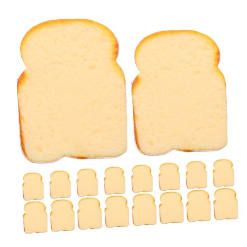 UTHCLO 20 Stück Teiliges Realistisches Spielzeugbrot Künstliche Toastscheiben in Großer und Mittlerer Detailgetreue Miniatur Backwaren für Puppenhaus Fotografie Requisiten Sammler und UTHCLO 20 Stück Teiliges Realistisches Spielzeugbrot Künstliche Toastscheiben in Großer und Mittlerer Detailgetreue Miniatur Backwaren für Puppenhaus Fotografie Requisiten Sammler und von UTHCLO